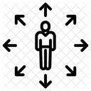 Person Arrow Editing Tool Icon