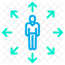Person Arrow Editing Tool Icon