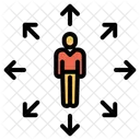 Person Arrow Editing Tool Icon