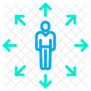 Person Arrow Editing Tool Icon