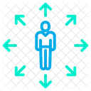 Person Arrow Editing Tool Icon