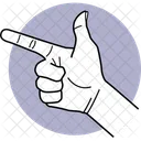 Pointed Finger Direction Left Side Pointed Icon