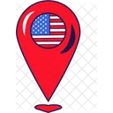 Pointer Independence America Icon