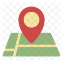 Flat Map Navigation Icon