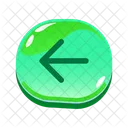 Button Glossy Left Icon