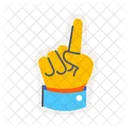 Pointing Up Hand Icon