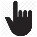 Pointing Direct Response Hand Gesture Icon