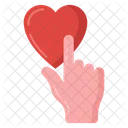 Pointing Love Finger Pointing Heart Pointing Icon