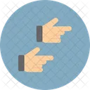 Hand Gesture Man Hand Indicator Icon