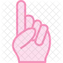 Pointing Up Finger Icon