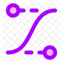 Points De Controle De La Courbe De Facilite Icône