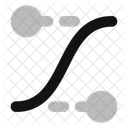 Points De Controle De La Courbe De Facilite Icône