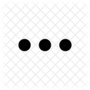 Points De Suspension Horizontaux Pointus Icône