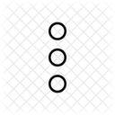 Points De Suspension Verticaux Pointus Icône