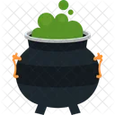 Poison In Cauldron Pumpkin Witch Icon