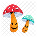 Poisonous Mushrooms Halloween Mushrooms Evil Mushrooms Icon