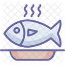 Poisson Cuit Poisson Nourriture Icon