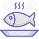 Poisson Cuit Poisson Nourriture Icon