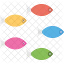 Poissons Dessin Anime Couleur Icône