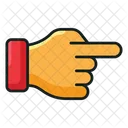 Poke Button Hand Gesture Icon