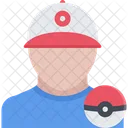 Pokemon Trainer Icon Vector Icon