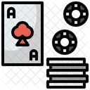 Poker Casino Ace Of Spades Icon