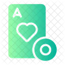Poker Card And Coin  Icon