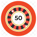 Bet Chip Casino Coin Gambling Icon