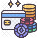 Poker Chip Casino Bet Icon