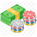 Bet Chip Casino Coin Gambling Icon