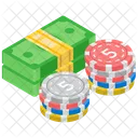 Bet Chip Casino Coin Gambling Icon