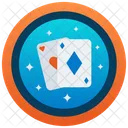 Pokar Emblem Card Game Gambling Icon