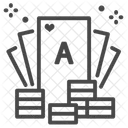Blackjack Bet Cards Icon