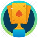 Poker Trophy Gold Cup Chalice Icon