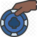 Pokerchip stehlen  Symbol