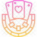 Pokertisch Wette Gaming Symbol