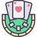 Pokertisch Wette Gaming Symbol