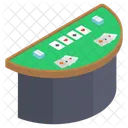 Pokertisch Spielkarten Indoor Spiel Symbol