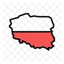 Poland Poland Map Poland Flag Map Icon