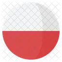 Poland Flag Country Icon