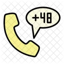 Country Dial Code Expand Filledoutline Icon