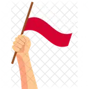 Poland Hand Holding Nation Symbol Icon