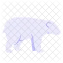 Flat Polar Bear Icon