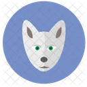 Polar Wolf Head Icon