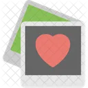 Polaroid With Heart Sign Icon