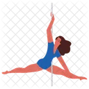 Pole Danceuse Danseuse Prostituee Icône