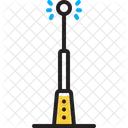 Pole Light Electric Icon