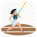 Pole Vault Gymnastic Athlete Icon