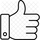 Polegar Para Cima Tipo Polegar Para Cima Ícone
