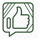Polegar Para Cima Como Feedback Ícone